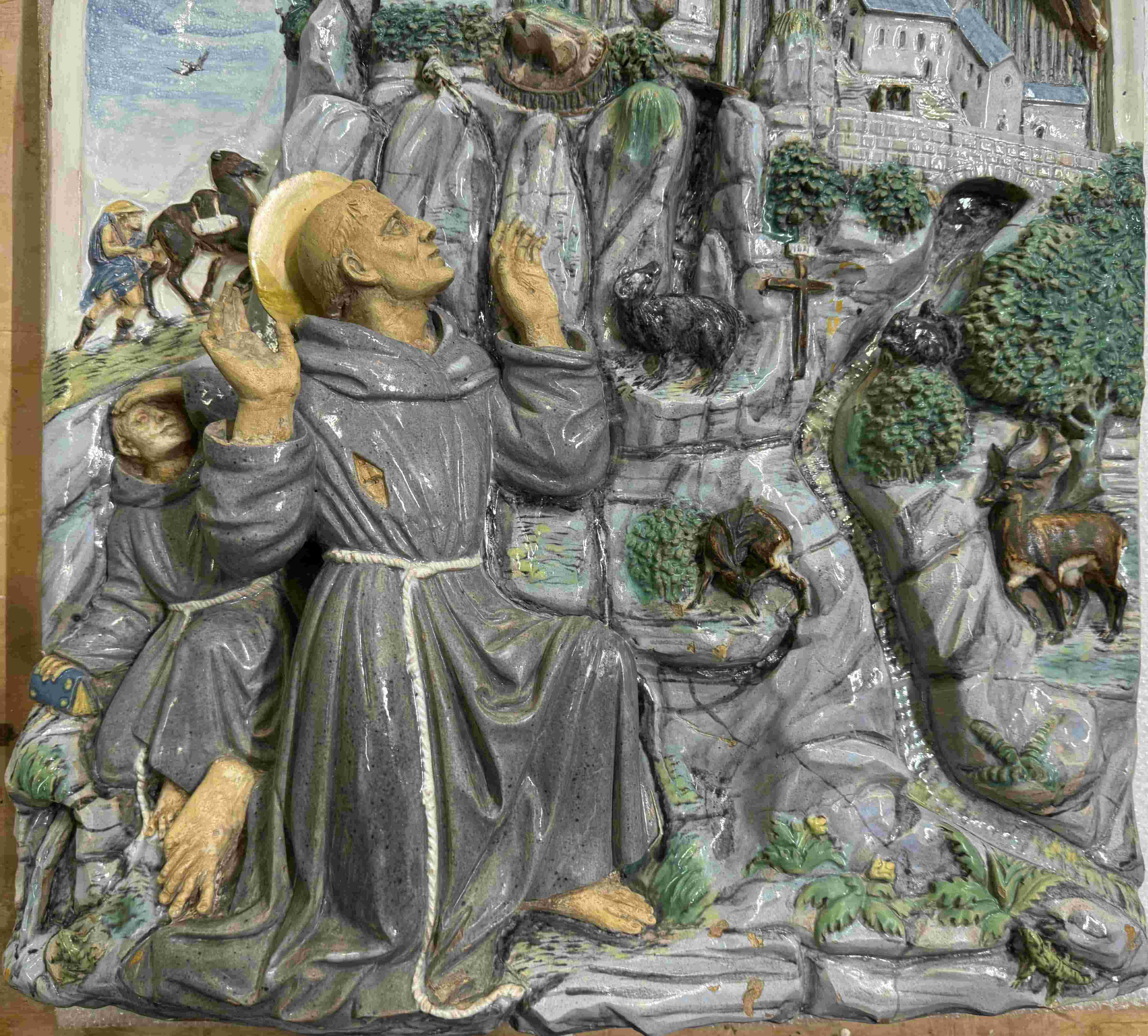 Presentazione del restauro della terracotta invetriata, attribuita a Girolamo della Robbia, raffigurante “San Francesco d’Assisi riceve le stigmate”